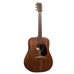 Martin D-10E Retro Sapele Dreadnought Retro Acoustic Electric Guitar, Sapele/ Sapele w/ Soft Shell Case
